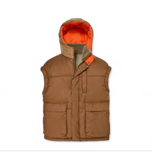 New UGG Kristian Convertible Puffer Coat pecan/moss green Water resistant L/XL - Picture 13 of 16